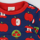T-shirt long sleeve blue apple orchard