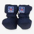 Navy Striped Fleece Lined Waterproof Booties