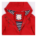 Parka Jacket Red Hooded