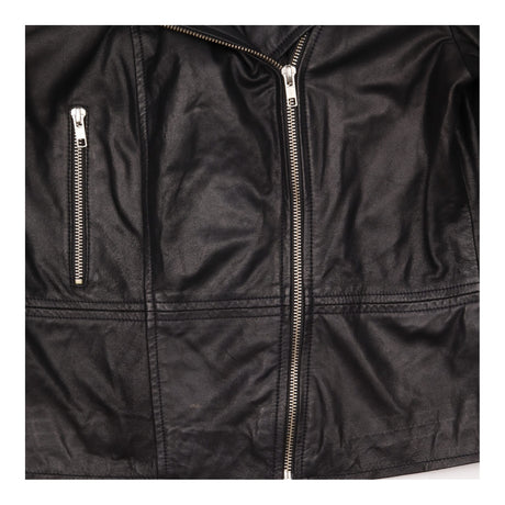 Black Leather Biker Jacket