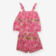 Seafolly Pink Tie Top and Frill Short Seashell Pri