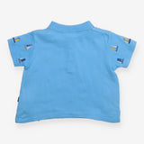 Polo Shirt Light Blue Sailing Boats