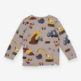 T-Shirt Long Sleeve Grey Construction