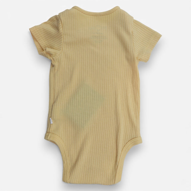 Bodysuit SS yellow ribbed