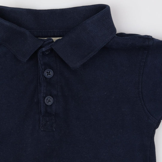 Bodysuit navy polo shirt