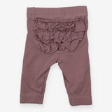 Leggings Purple with Frill Bottom
