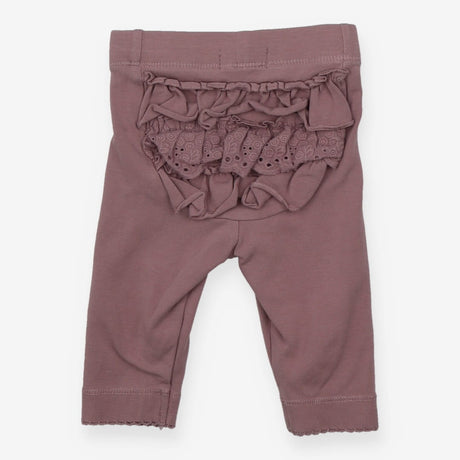 Leggings Purple with Frill Bottom