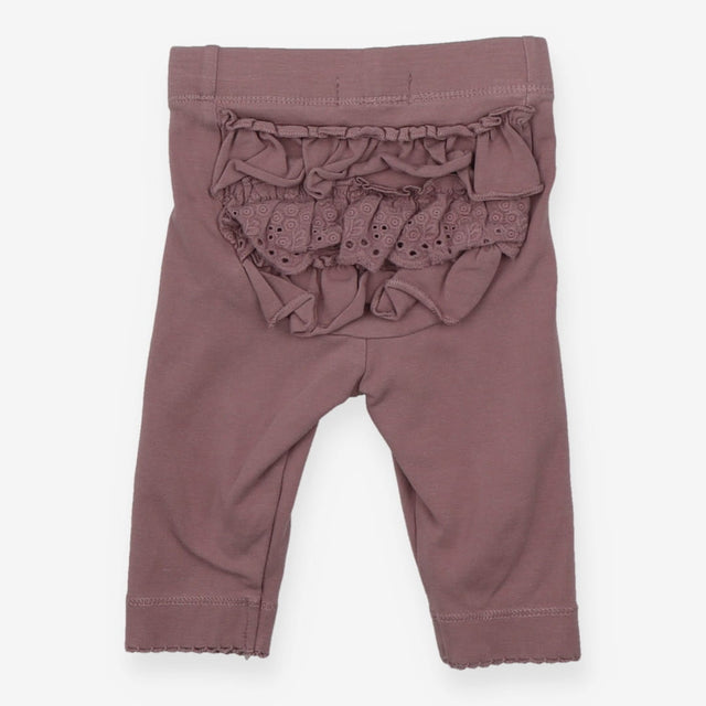 Leggings Purple with Frill Bottom
