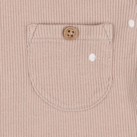 Outfit beige top leggings polka dots