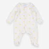 White with Yellow Duckies Sleepsuit