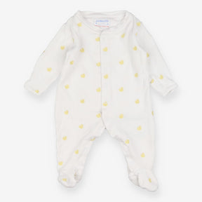 White with Yellow Duckies Sleepsuit
