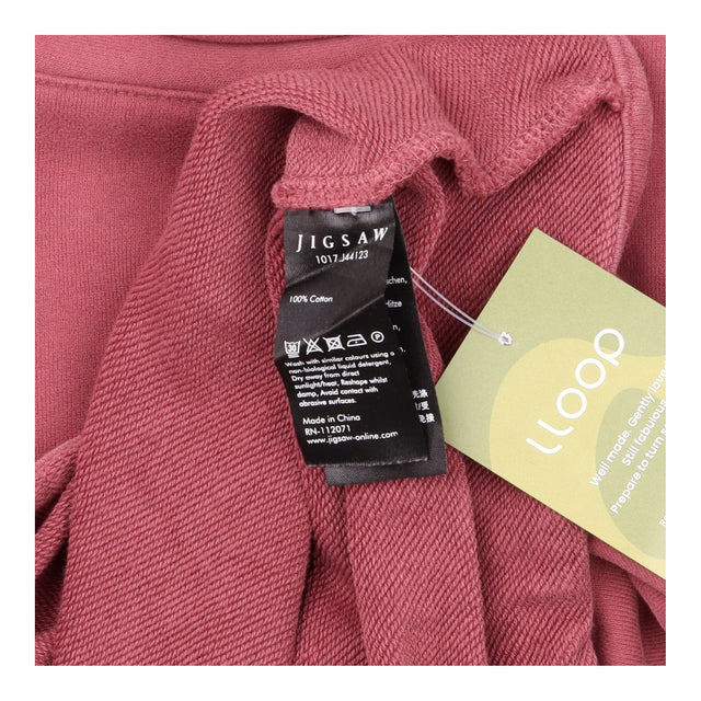 Dusky Rose Pink 100% Cotton Funnel Neck Long Sleev