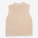 & Other Stories Cream Collared Sleeveless Knit Top