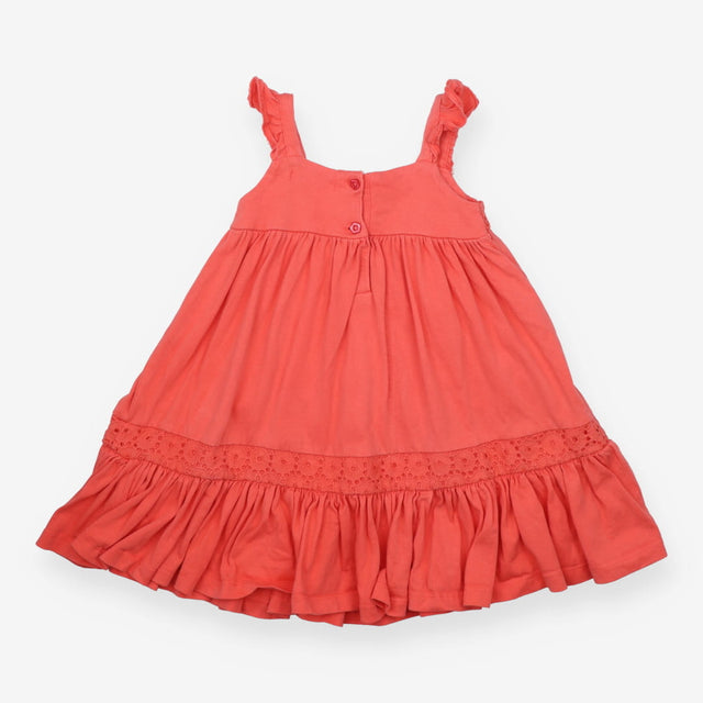 Jillians Closet Coral Embroidered Dress