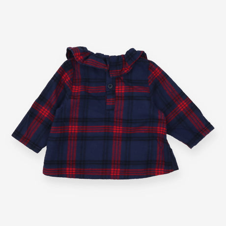 Tunic Collared Blue and Red Tartan