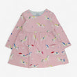 Dress Long Sleeve Jersey Pink with Horses