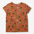 Tee Orange with Holiday Pineapples Prints