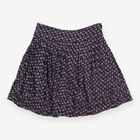 Navy skirt with leaves