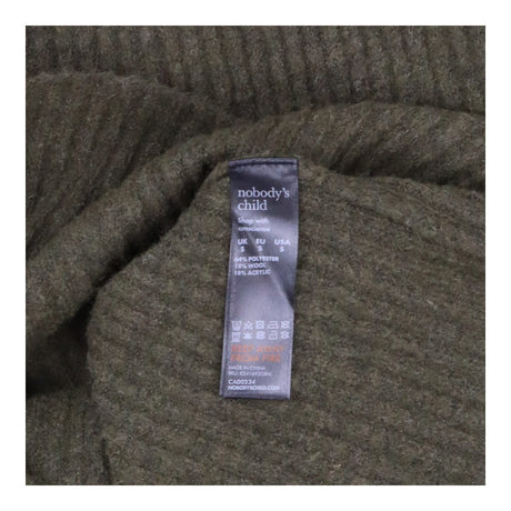 Khaki Roll Neck Dress | Ribbed Sweater Maxi Dress