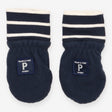 Navy Mittens White Stripes 