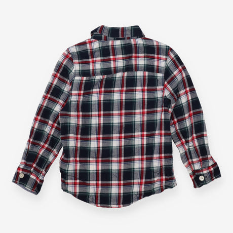 Shirt Long Sleeve Navy, Red and Green Check