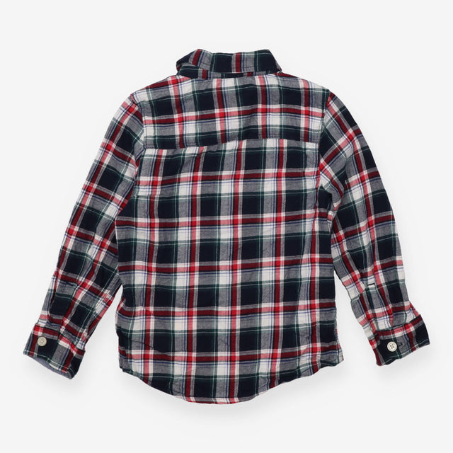 Shirt Long Sleeve Navy, Red and Green Check