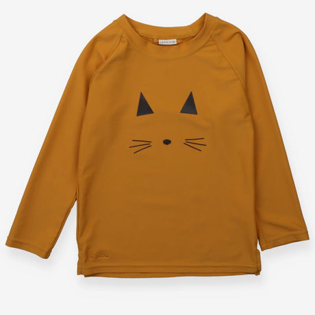 Rash vest brown cat face