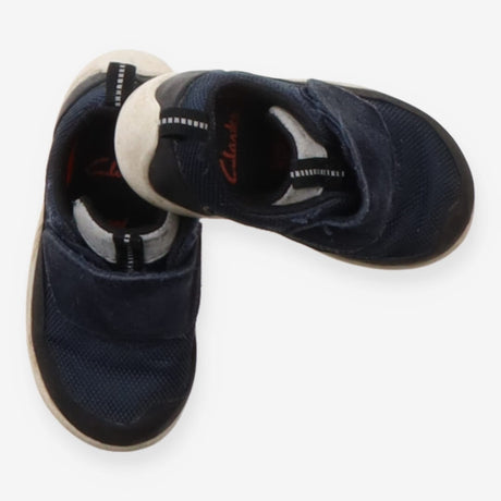 Trainers navy blue large velcro