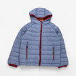 Coat blue padded with orange lining