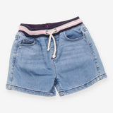 Shorts denim drawstring
