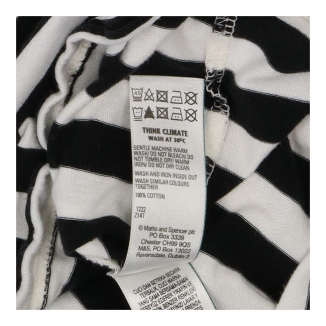 Monochrome striped crew neck t-shirt