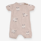 Romper knit cream sheep