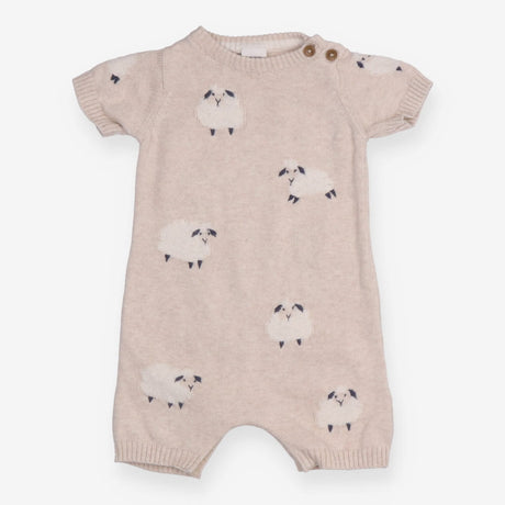 Romper knit cream sheep
