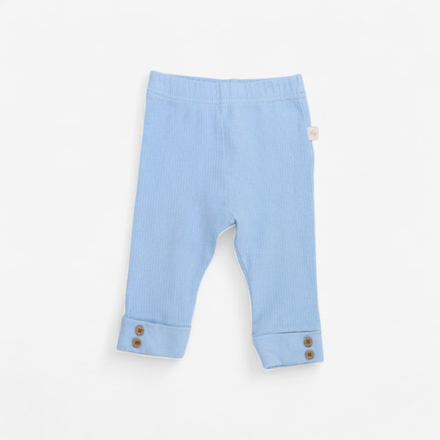 Baby Blue Ribbed Leggings