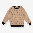 Jersey Sweater Brown and Black with Zebras