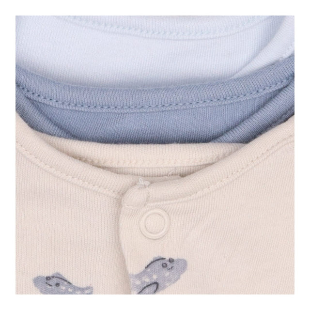 Sleepsuits Blue and Cream Aeroplanes 3-Pack