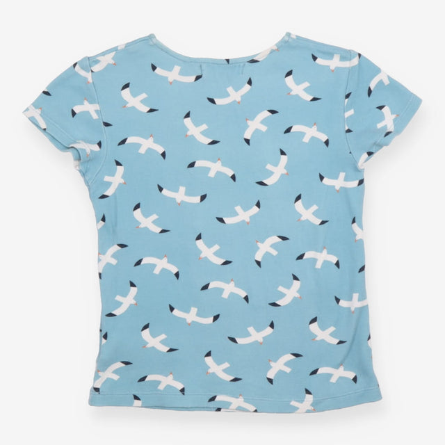 Blue T-shirt with Seagulls
