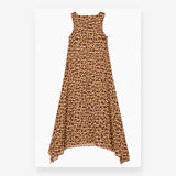 Maxi Dress in Brown Leopard Print