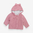 Hooded Cardigan Pink with Flower Lining