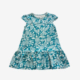 Blue and White Turtle Jersey Dress