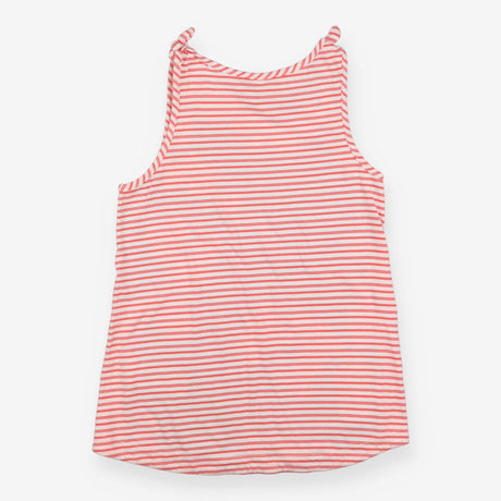 Vest floral blue pink striped back