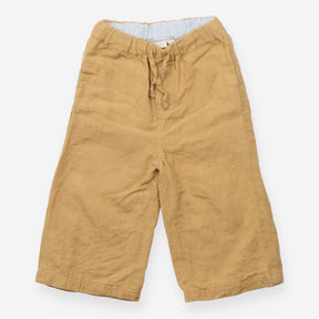 Beige linen trousers