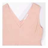 in wash Sandro Baby Pink V‑Neck A‑Line Dress – Cre