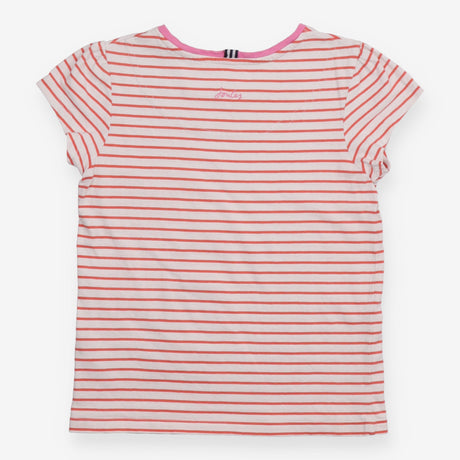 T-shirt SS Orange and Pink Stripe with Sausage Dog