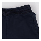 Cuffed navy pull on chinos