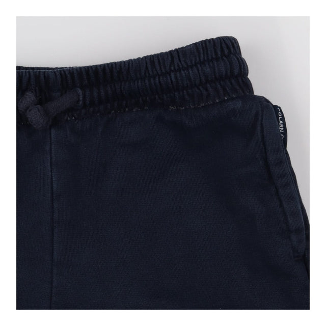 Cuffed navy pull on chinos