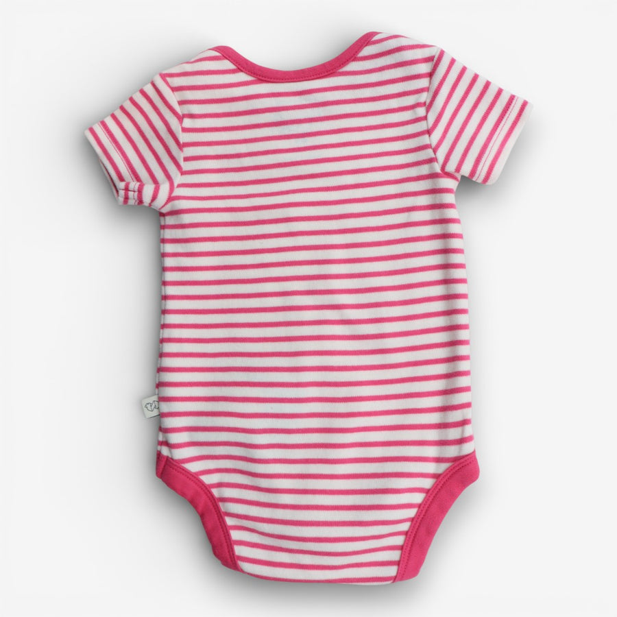 Pink Striped Bodysuit