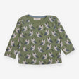 Tee LS green owls