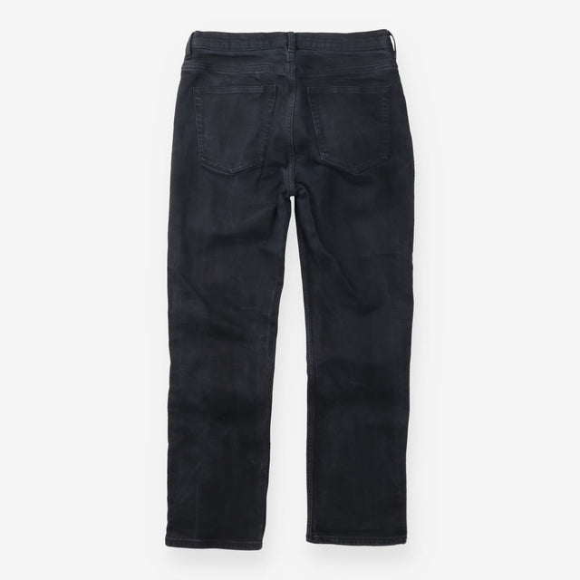 Jeans Washed Black Slim Straight Leg High Rise Den