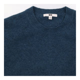 Jumper Blue Wool Blend Oversized Crew Neck